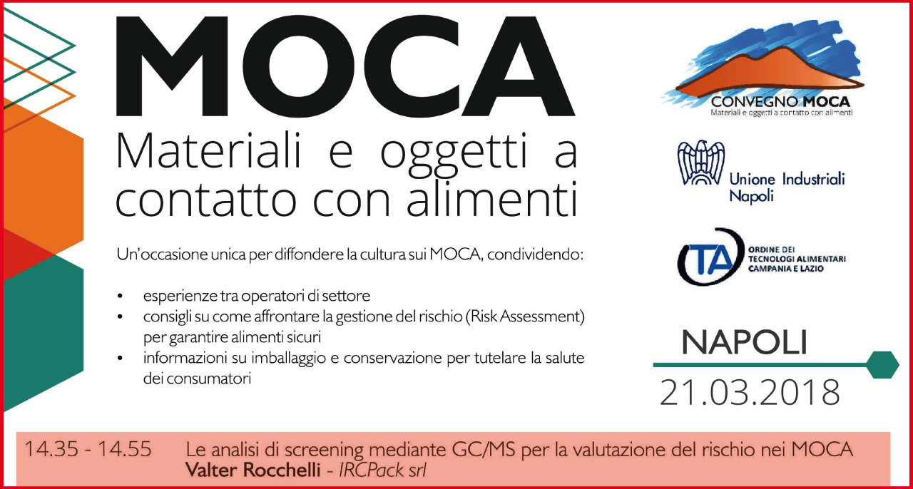 21 marzo – Convegno MOCA – Materiali e Oggetti a Contatto con Alimenti