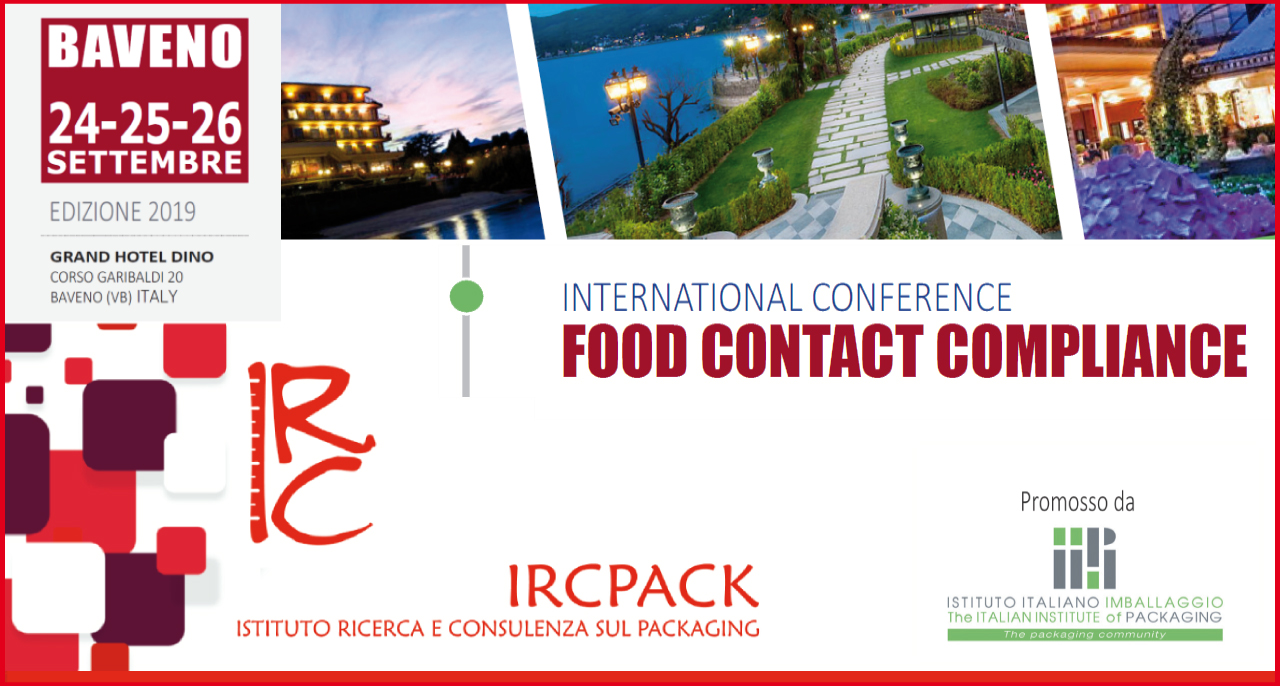 24-25-26 settembre 2019 – International Conference FOOD CONTACT COMPLIANCE Edizione 2019